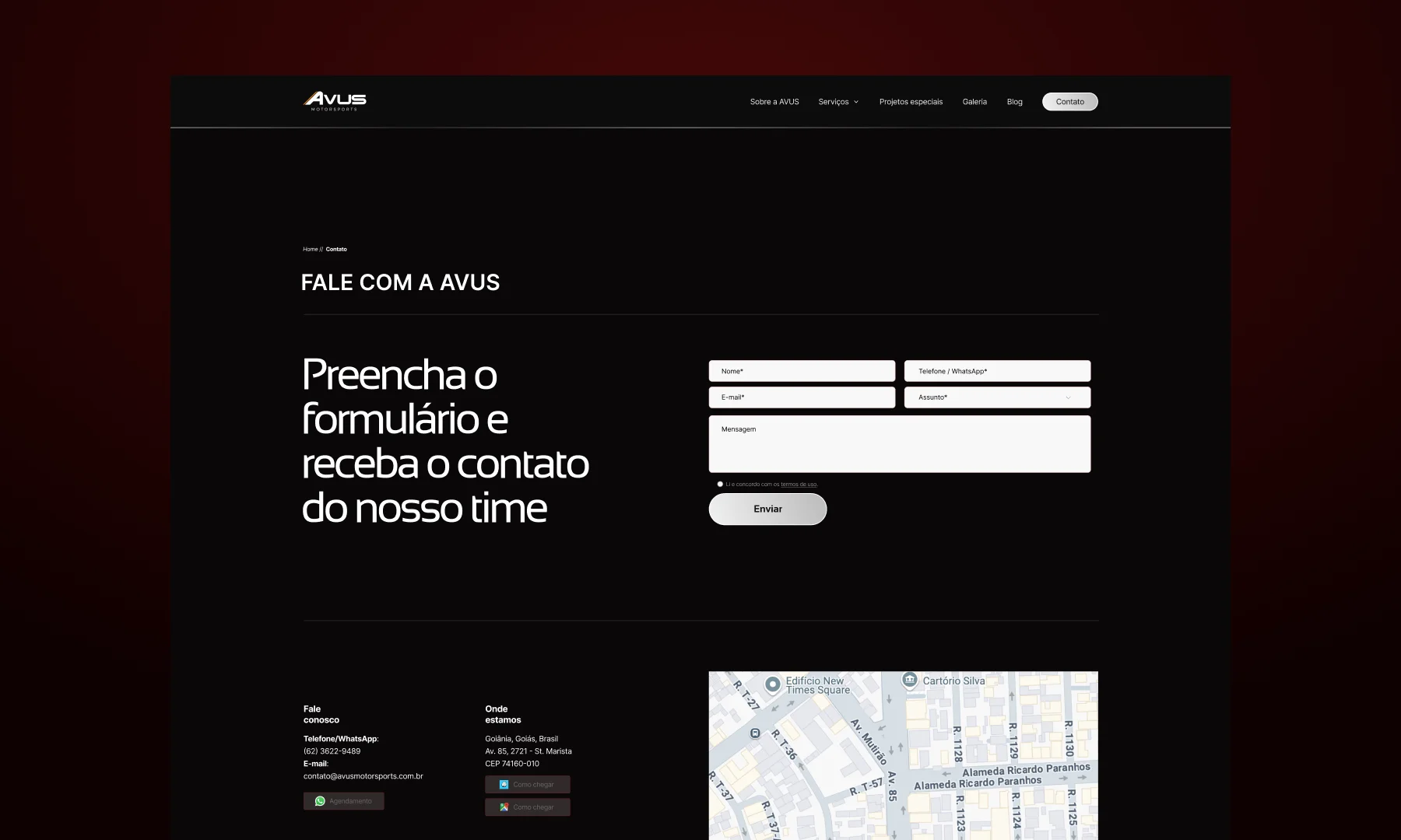 Resultado final do projeto Avus Motorsports